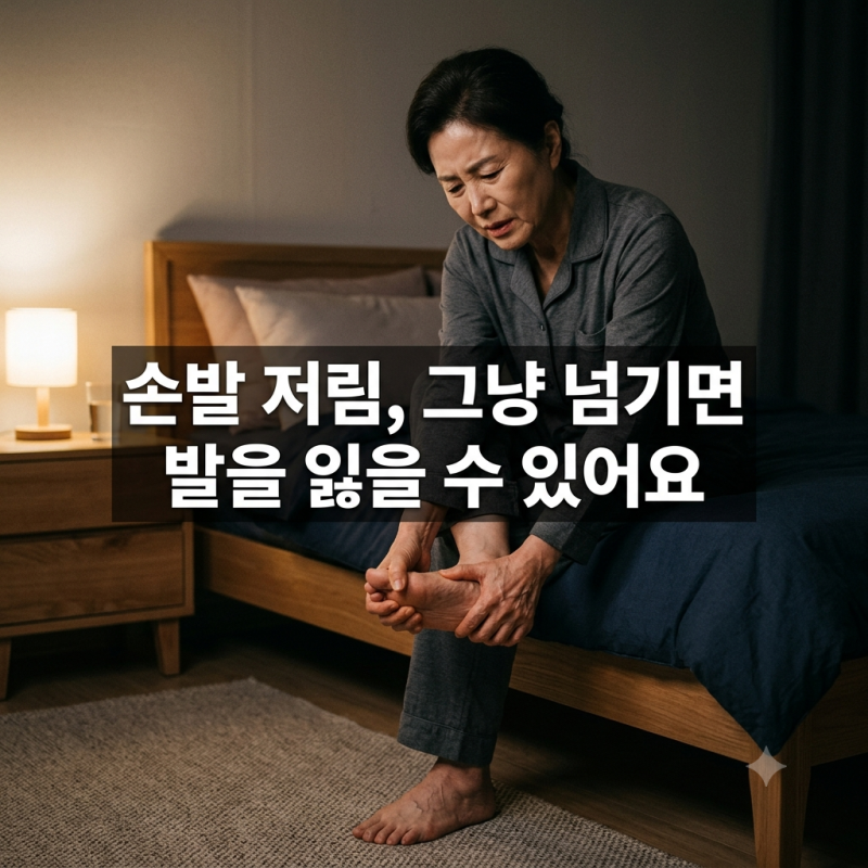 당뇨병성 말초신경병증 — 손발 저림, 그냥 넘기면 발을 잃을 수 있어요
