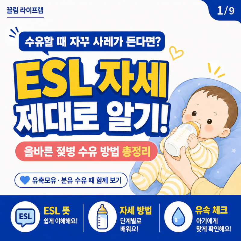 ESL 자세 제대로 알기! 올바른 모유수유 방법 총정리