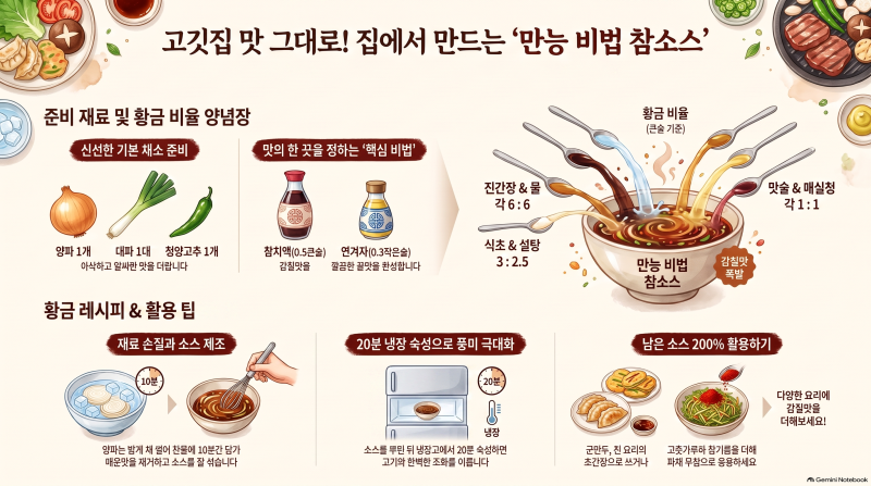 참소스 레시피