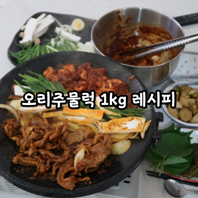 오리주물럭 1kg 레시피! 식당보다 맛있는 황금레시피
