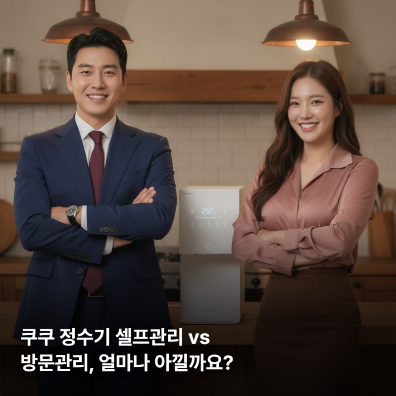 쿠쿠 정수기 셀프관리 방문관리 차이, 비용 얼마나 아낄까요