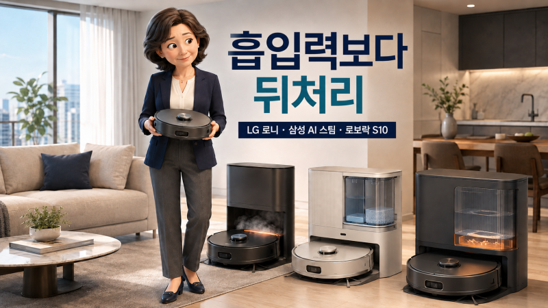 로봇청소기 가격 차이, 흡입력 때문이 아닙니다 [HITs26-0821KRN]