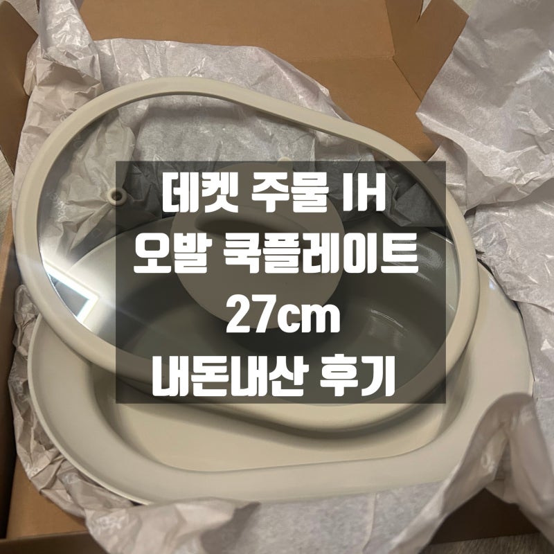 데켓 주물 IH 오발 쿡플레이트 27cm 후기｜좁은 주방에 하나만 둔다면?