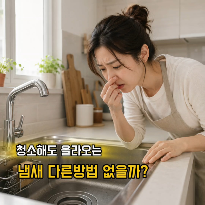 싱크대 배수구 청소, 페트병 하나로 찌든때 제거하는 방법