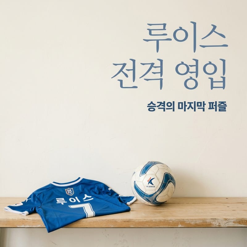수원삼성 루이스 극적 이적, K리그2 득점왕 합류로 승격 확정 지을까?