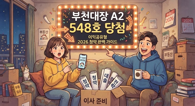 부천 대장 A2 548호 이익공유형 분양 완벽 가이드 - 2026년 최신 정보와 청약 전략