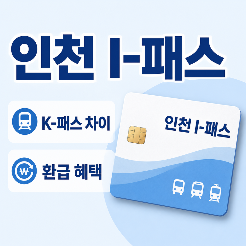 인천 I패스란? K패스 차이와 2026 환급 혜택 총정리
