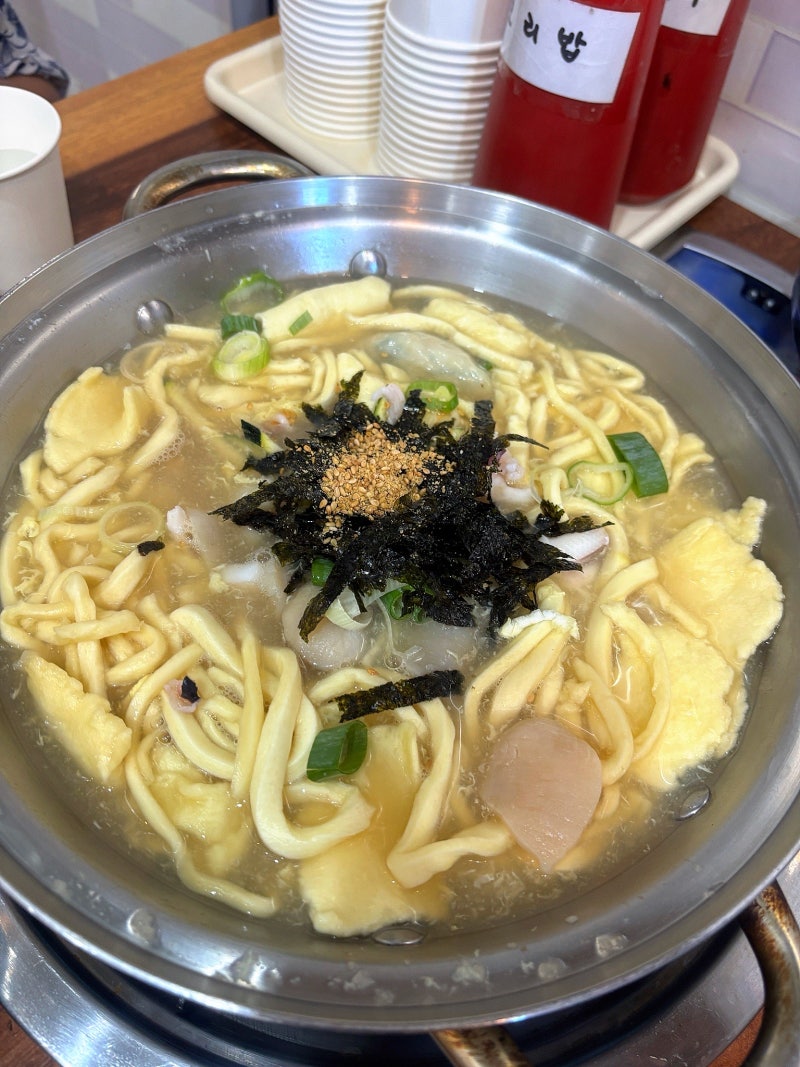 보령 여행 맛집 오양손칼국수 보령 칼국수 맛집 웨이팅 주차