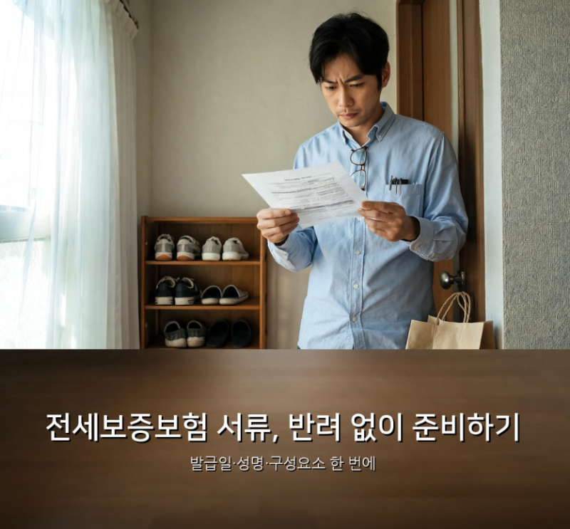 전세보증보험 필요 서류 총정리: HUG·SGI·HF 기관별 제출 체크리스트