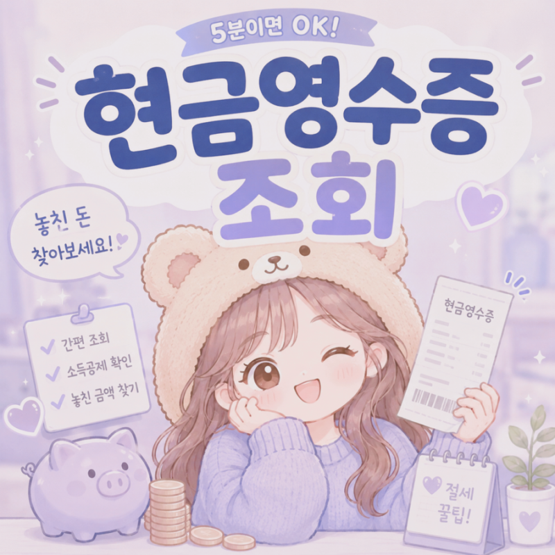 현금영수증 조회 방법｜홈택스·손택스 사용내역 확인과 조회 안 될 때