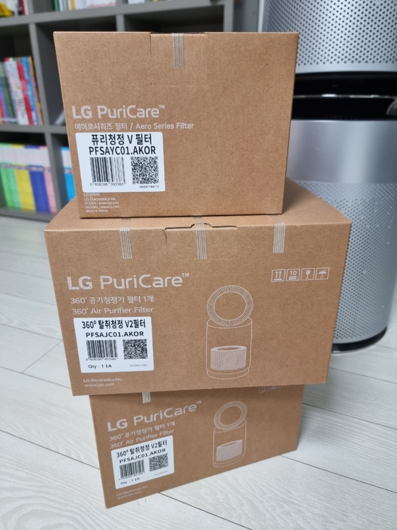 미세먼지 대비 LG 퓨리케어 360˚& 에어로타워 공기청정기 정품 필터 셀프 교체(소모품 모델/가....