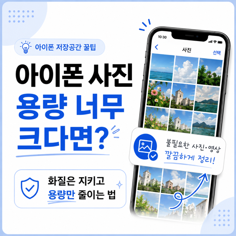아이폰 사진 용량 줄이기, 화질 최대한 유지하면서 줄이는 방법