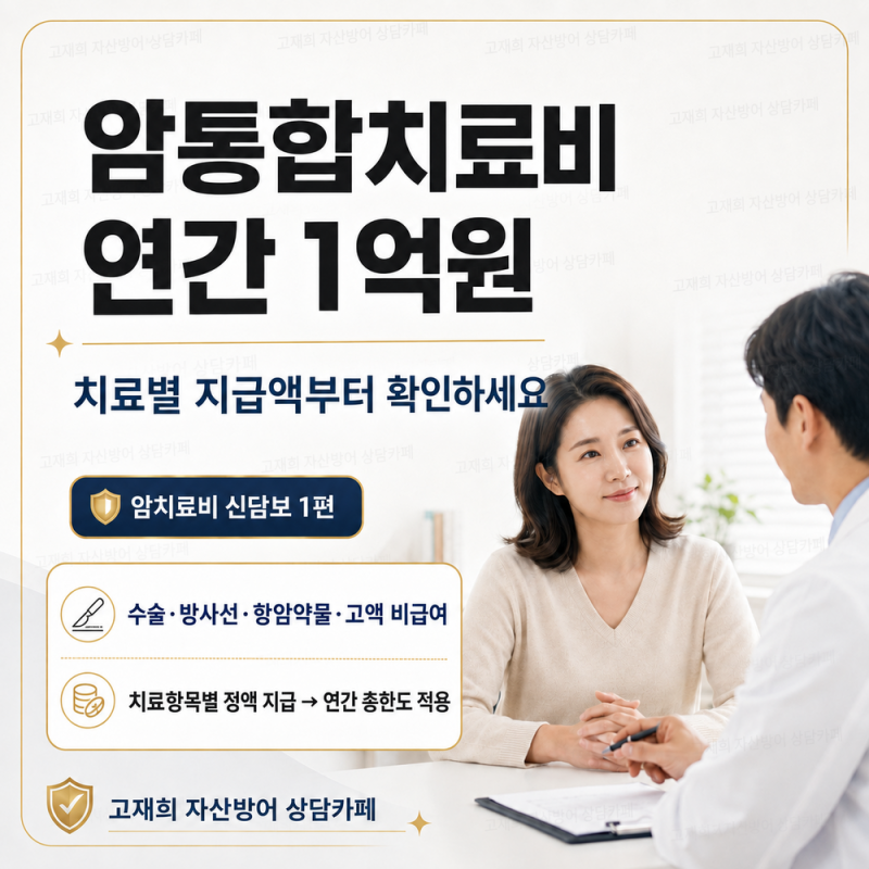 암치료비 1편]암통합치료비 연간 1억원, 치료항목별 보험금은 얼마일까요?비급여암통합치료....
