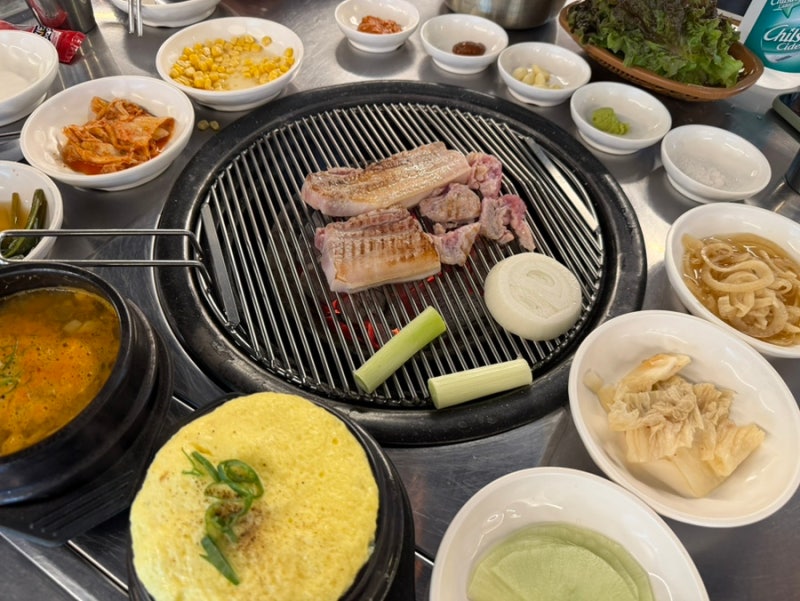 [제주 함덕] 제주산 숯불구이 - 제주 조천 함덕해수욕장 근처 제주산 흑돼지, 제주 한우 맛있....
