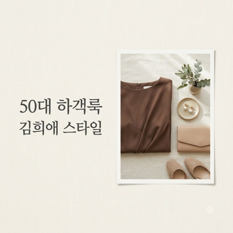 50대 하객룩 추천 59세 김희애 세련된 코디법