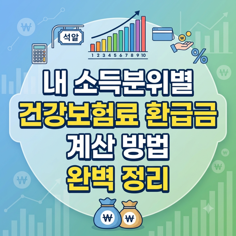 내 소득분위에 따른 건강보험료 환급금 계산 방법 완벽 정리