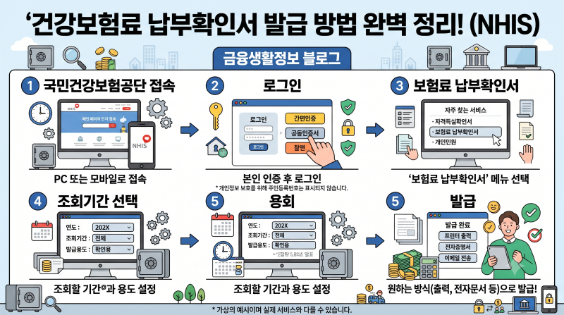건강보험료 납부확인서 발급 방법 및 지역가입자 보험료 줄이는 팁