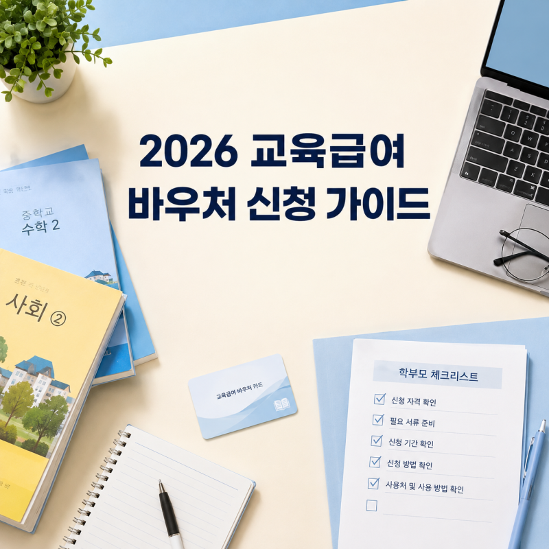 2026 교육급여 바우처 조건·사용처·누리집 신청방법 총정리