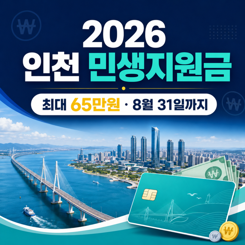02026 인천 민생지원금 4차 나올까? 금액·대상과 인천 e 음 8월 31일 사용 기한