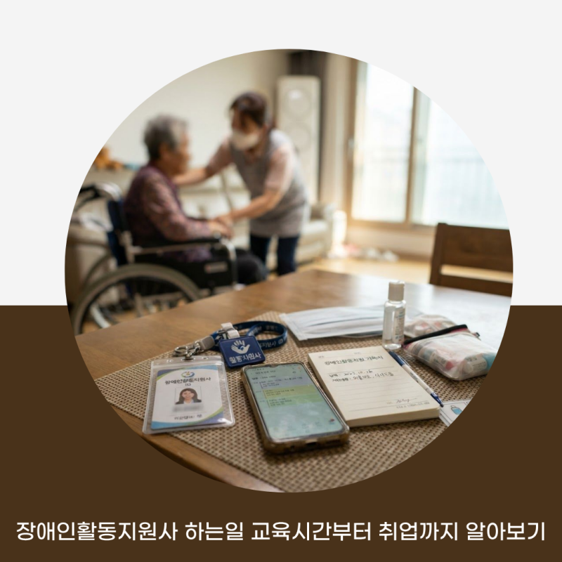 장애인활동지원사 하는일 교육시간부터 취업까지 알아보기