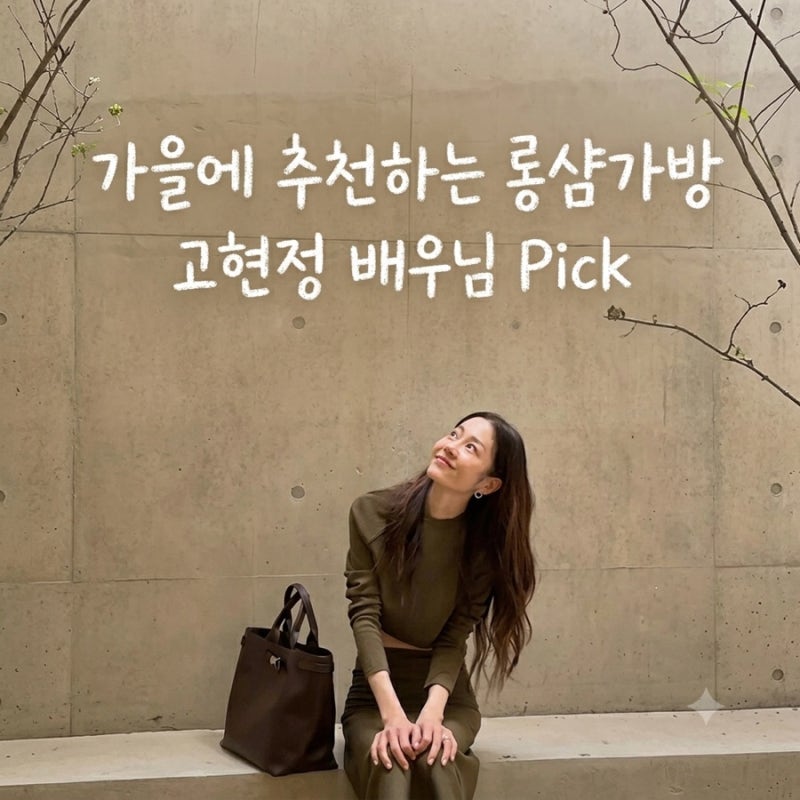 가을에 메고 싶은 롱샴 가방, 40대 여성이 선택한 고현정 롱샴가방