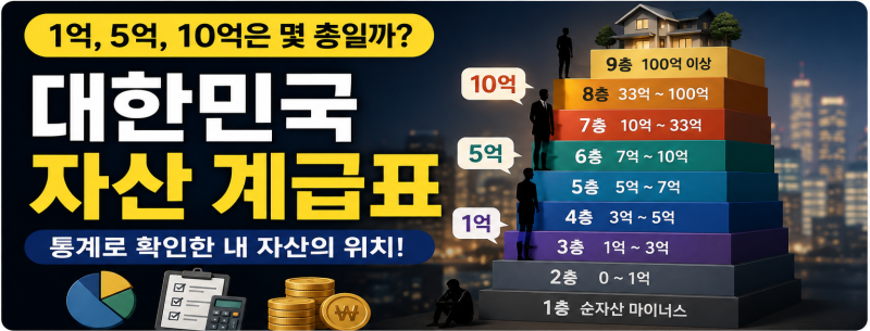 대한민국 자산 계급표, 나는 몇 층일까?