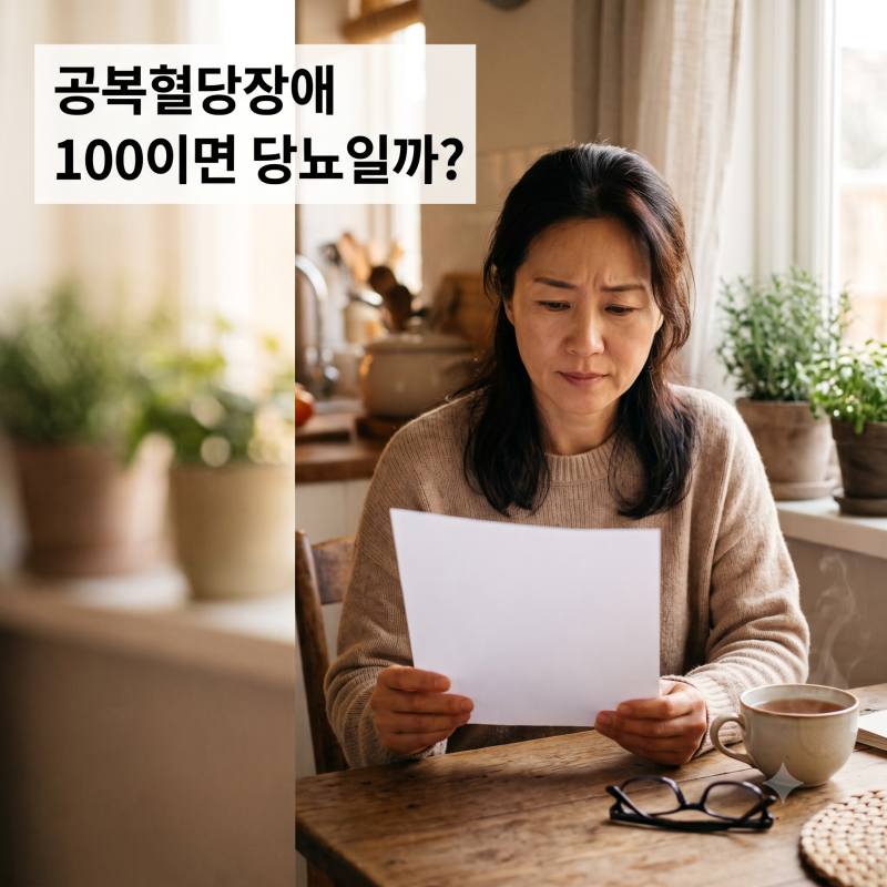 공복혈당장애, 110이면 당뇨일까요?