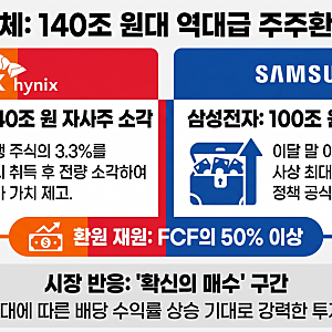 삼성전자 SK하이닉스 주주환원 발표 및 주가 전망 분석