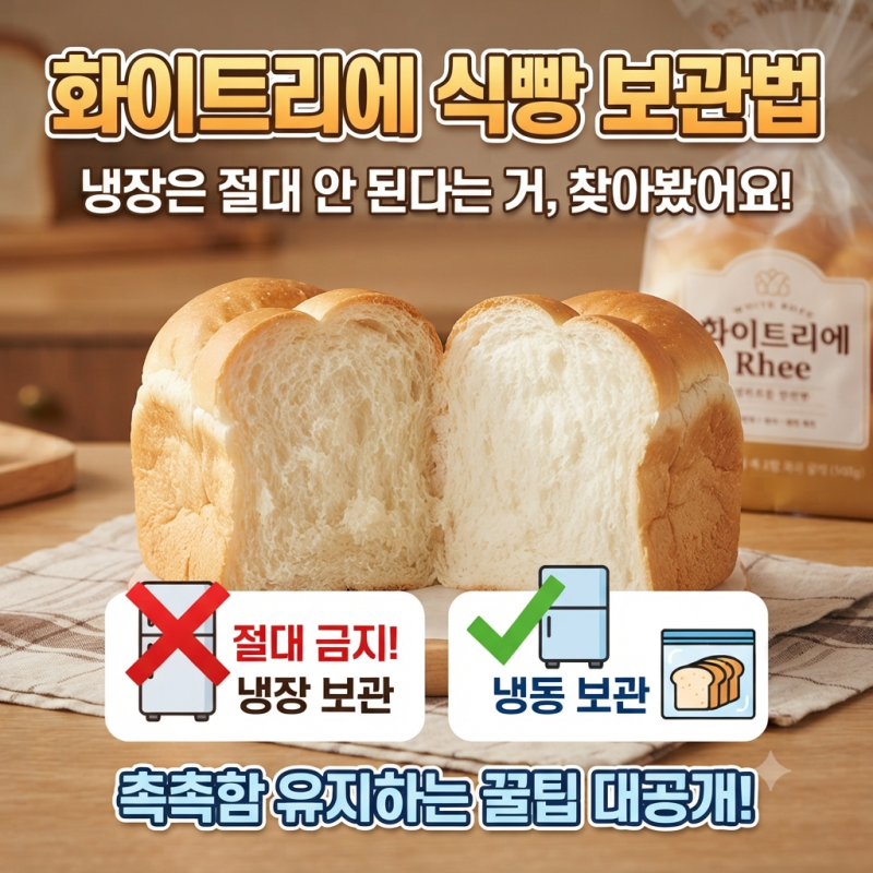 화이트리에 식빵 보관법, 냉장은 절대 안 된다는 거 찾아봤어요