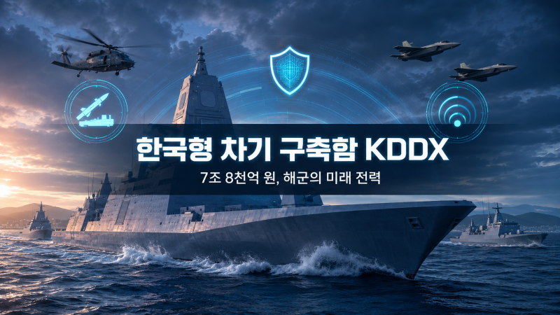 한국형 차기 구축함 KDDX 총정리, 제원·무장·사업비·승조원은?