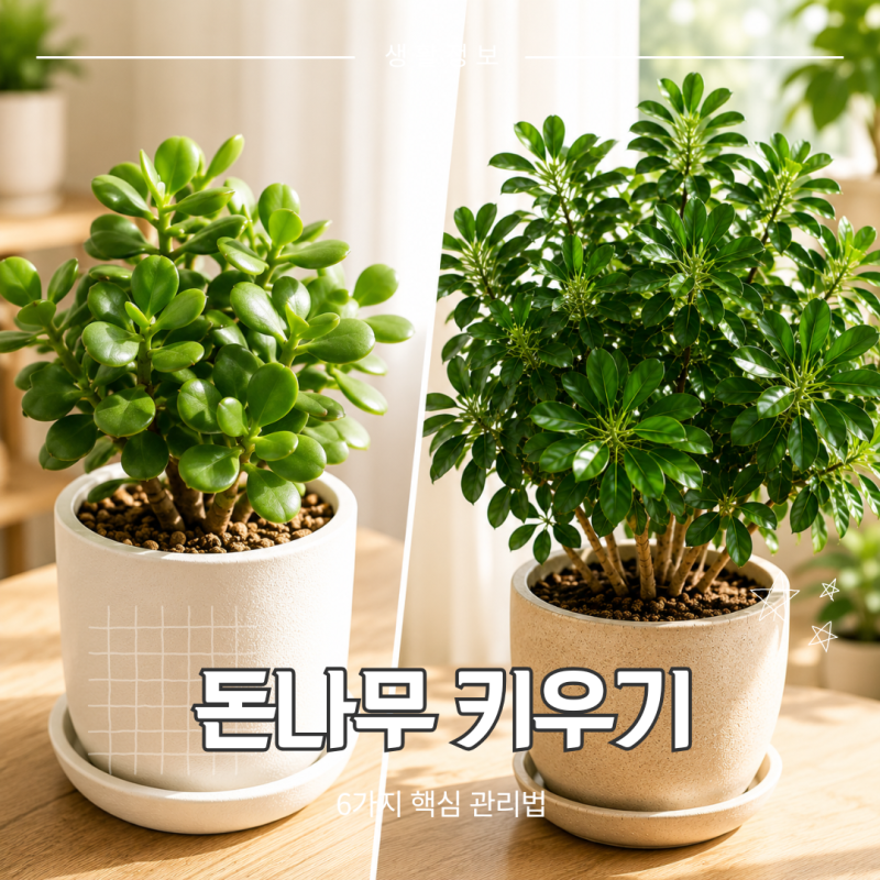 돈나무 키우기｜금전수와 다른 식물, 물주기 햇빛 가지치기 관리법