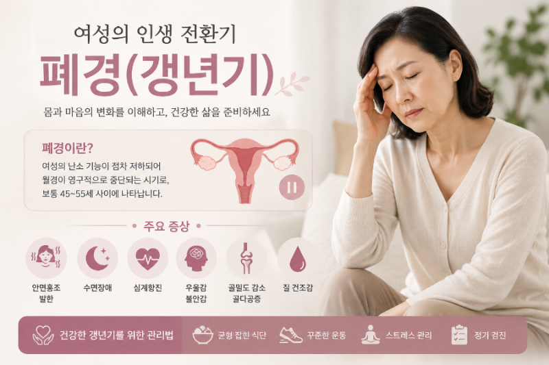 폐경 나이부터 증상 관리법까지 총정리