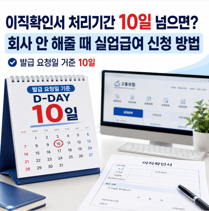 이직확인서 처리기간 10일 넘으면? 회사가 안 해줄 때 실업급여 신청 방법