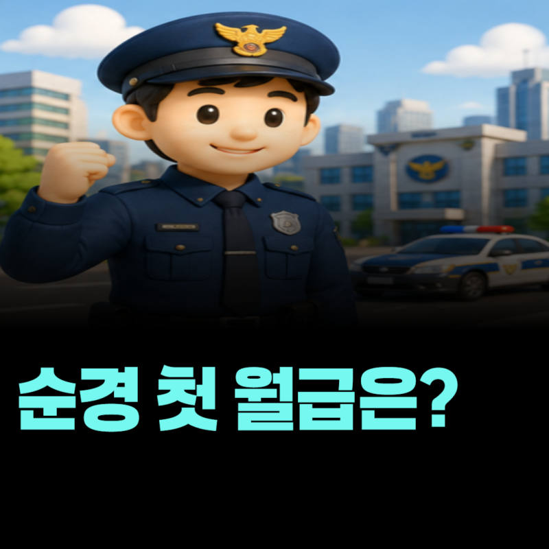 2026 순경 월급 얼마일까? 경찰공무원 1호봉 기본급과 실제 받는 수당