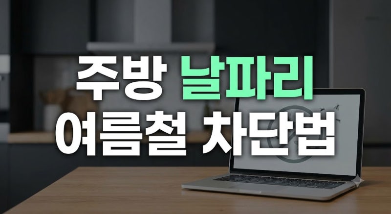 여름철 주방 날파리 차단하는 싱크대 배수구 관리 방법