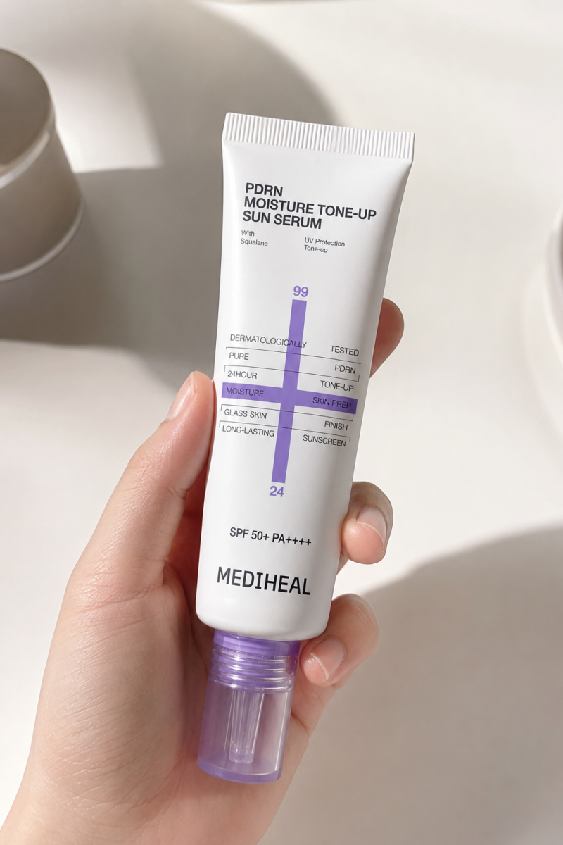메디힐 피디알엔 톤업 선세럼 후기 SPF50+ 핑크톤업 선크림 내돈내산
