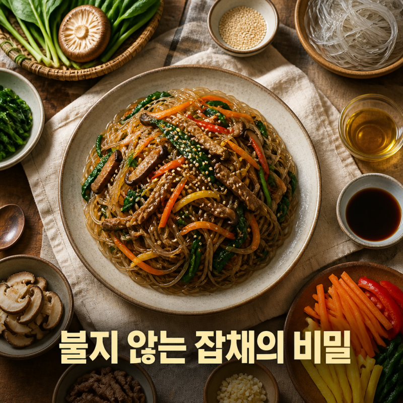생생정보통 불지 않는 잡채 황금레시피 따라잡기 위한 조리 원리