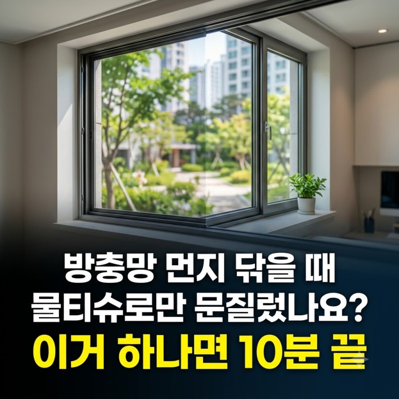 방충망 청소 쉽게 하는 법! 떼지 않고 10분 만에 먼지 싹 없애는 꿀팁