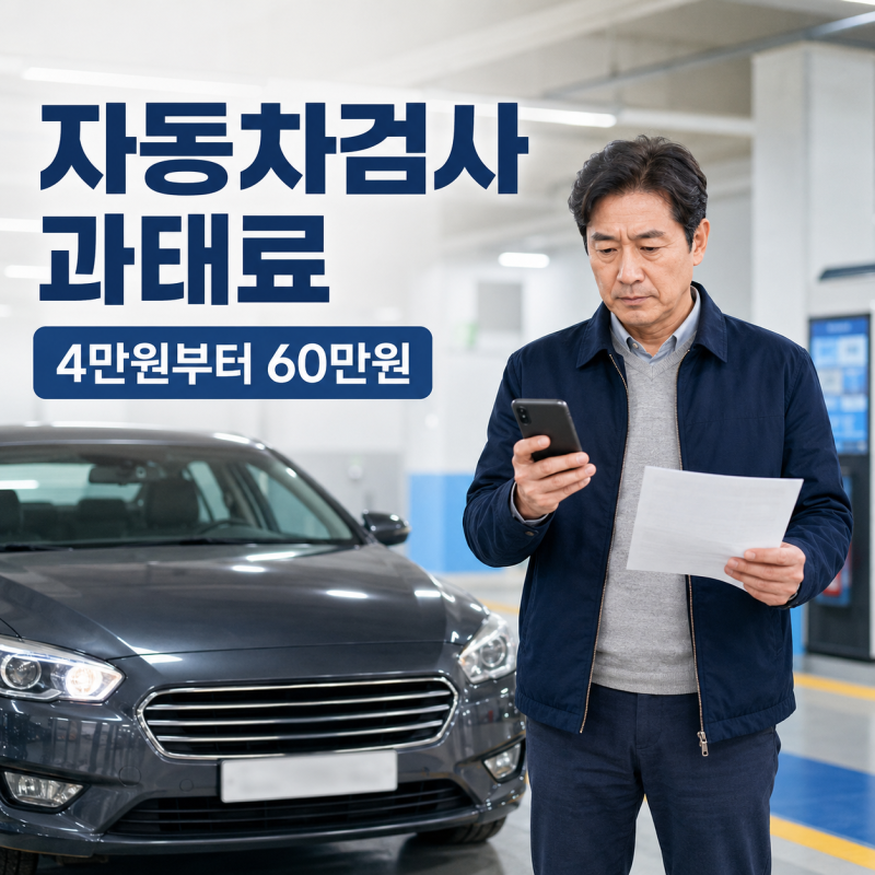 자동차검사 과태료 4만원부터 60만원까지, 조회·납부 전 감면될까