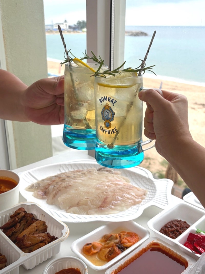 속초 회포장 맛집 관광수산시장 [ 진미활어센터 ] 모듬회 2인 포장 현지인 단골 횟집