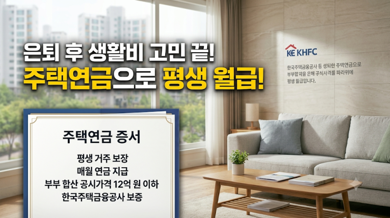 [2026 최신] 주택연금 수령액 계산법, 신청 자격 및 절차 완벽 이해