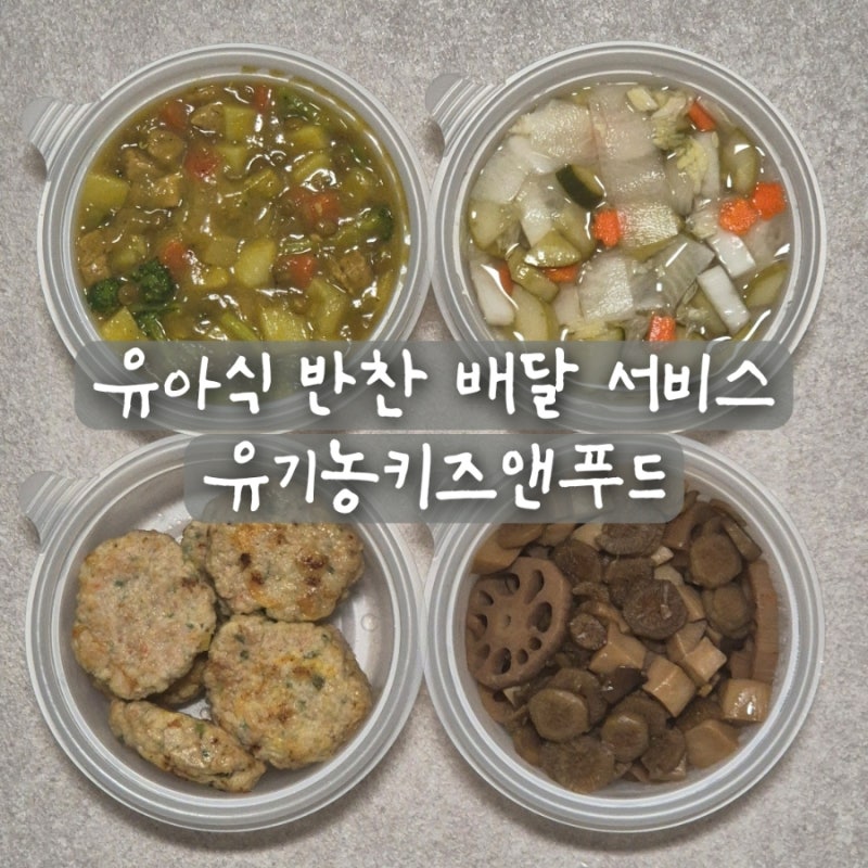 아이 유아식 반찬 배달 서비스 정기배송 유기농키즈앤푸드