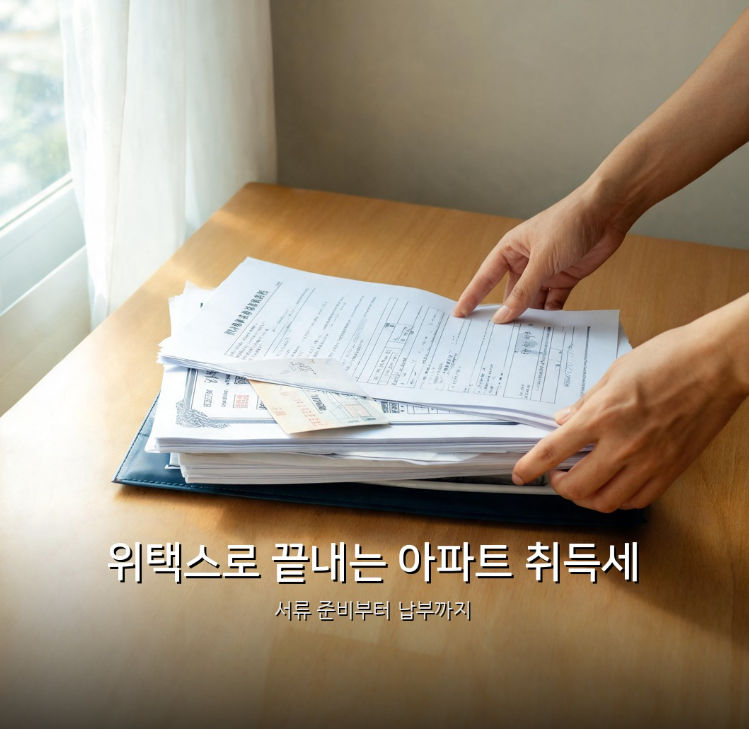 아파트 취득세 위택스 셀프 신고 납부 방법과 필수 제출 서류 정리