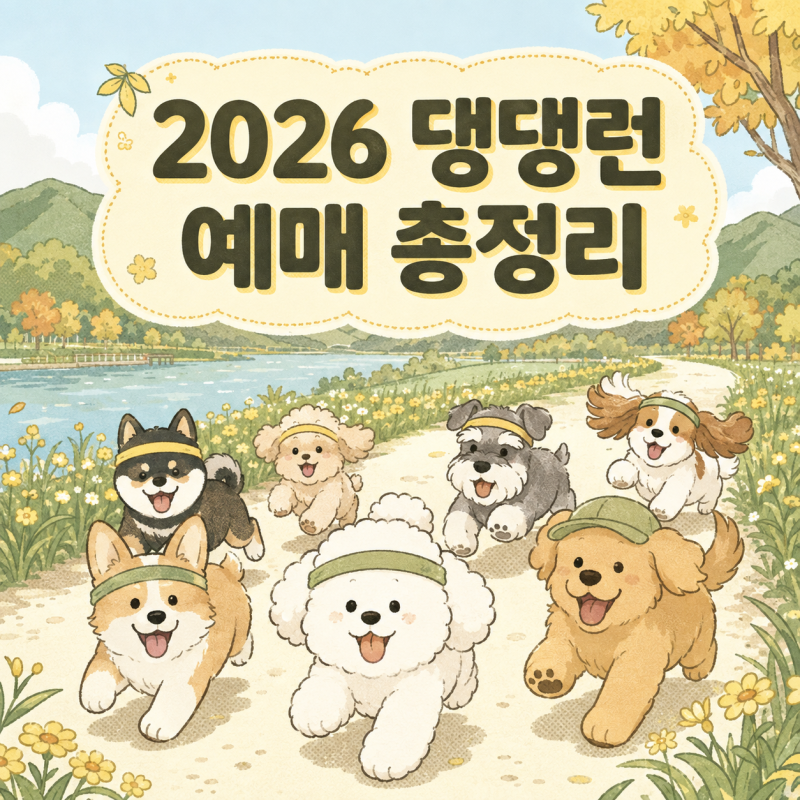 2026 댕댕런 예매 총정리｜가평 자라섬 5K 참가비·기념품·주차·강형욱 프로그램