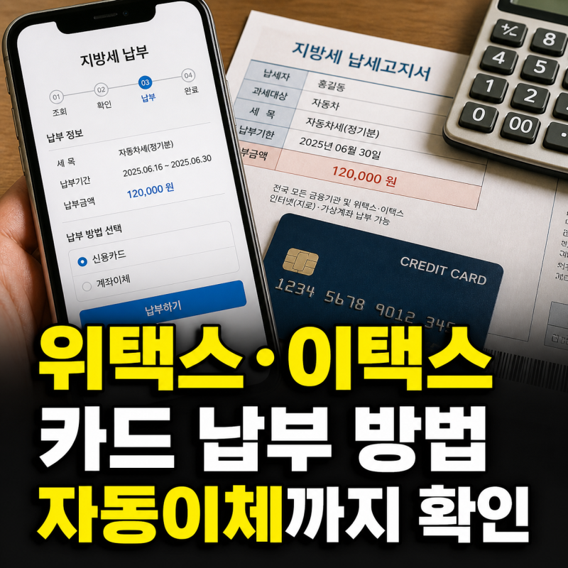 위택스·이택스 바로가기와 카드 납부·자동이체 방법