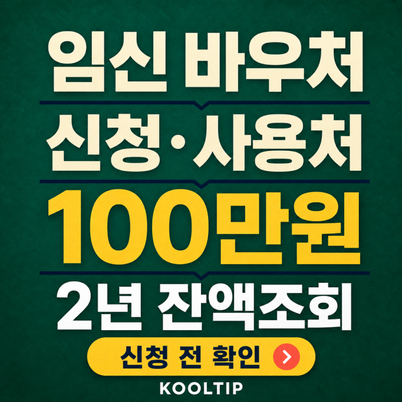 임신 바우처 신청, 100만원도 2년 지나면 소멸