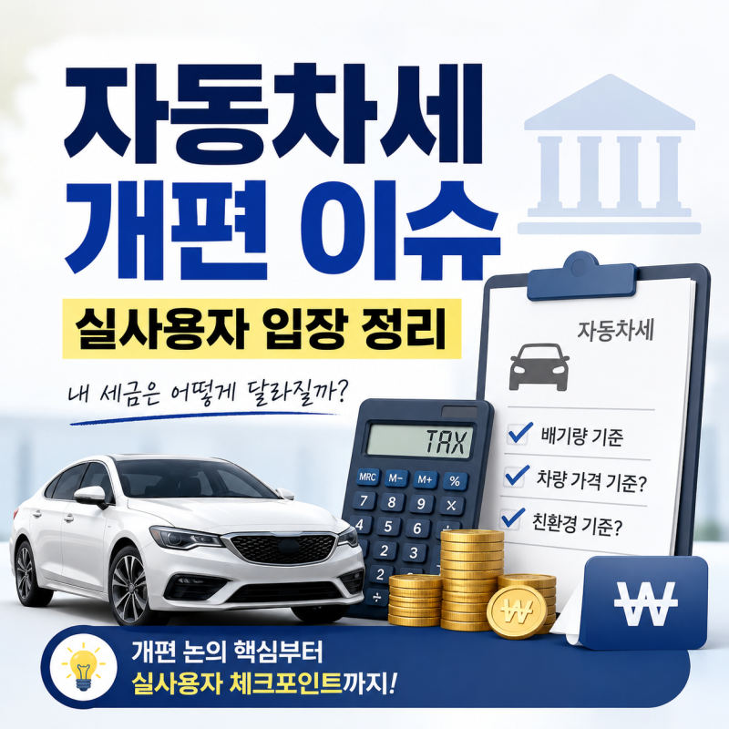 자동차세 개편 이슈, 지금 당장 바뀐다고 생각하면 안 되는 이유