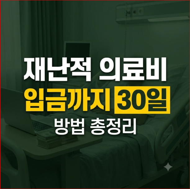 재난적 의료비 지원 자격 대상 신청 서류 입금 기간 총정리