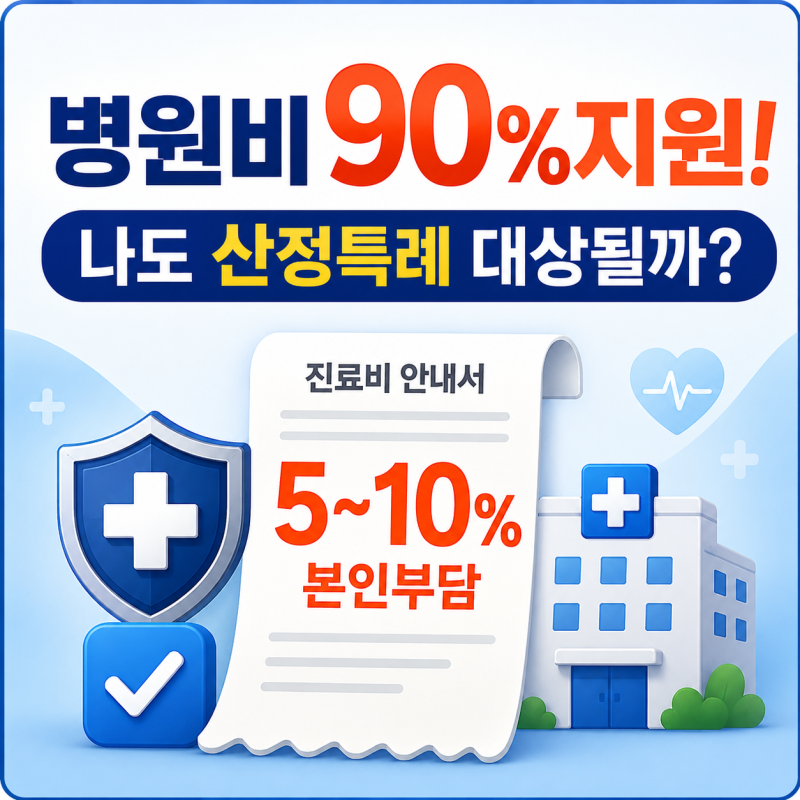 병원비 본인부담 5~10% 산정특례 혜택, 나도 대상자가 될 수 있을까?