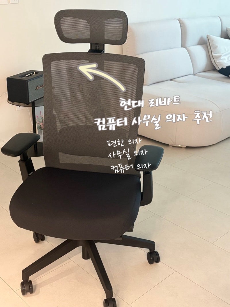 현대 리바트 의자, 리바트하움 뉴 테크닉 의자 후기오래 앉아도 편안한 사무용 의자 찾는다....